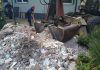 Baumaterial: Transport und Abtransport