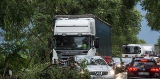 Starker Sturm mit katastrophalem Ergebnis