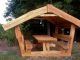 Holzhütte im Garten