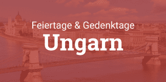 Ungarndeutsche Ereignisse, sowie kirchliche und Nationalfeiertage