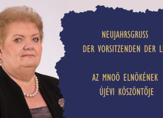 Neujahrsgruß der Vorsitzenden der Landesselbstverwaltung der Ungarndeutschen