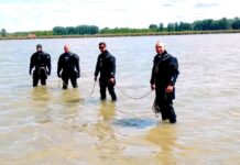 Taucher im Soltvadkerter See