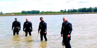 Taucher im Soltvadkerter See